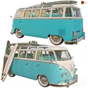 Volkswagen T1 - Транспорт - 3D модель
