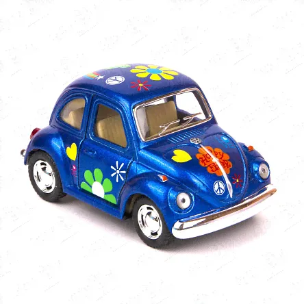 Автомобиль Volkswagen Classical Beetle 1967 KINSFUN металлический инерционный в ассортименте