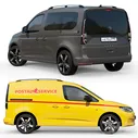 Среднеполигональный автомобиль Volkswagen Caddy 2022 - Транспорт - 3D модель