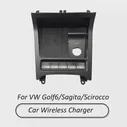 Автомобильное Беспроводное Зарядное Устройство 15 Вт Для Volkswagen VW Golf 6 MK6 Sagita Scirocco Мобильный Телефон Быстрая Зарядка Держатель Зарядного Устройства 2009-2013
