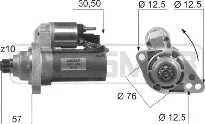 Стартер Era OEM для Volkswagen Caddy III 2004-2015. Артикул 220467-0