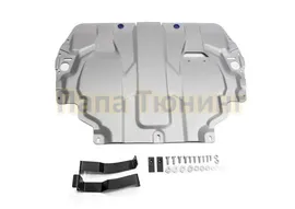 Защита картера + КПП Rival алюминий 4 мм для Volkswagen Golf, V - все 2004-2013