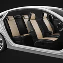 Автомобильные чехлы Volkswagen Touran с 2014-2019 компактвэн желтый экокожа VW28-0704-EC31