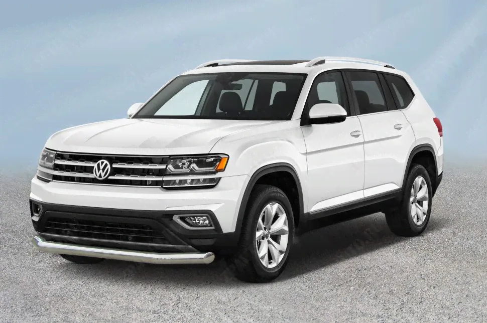 Защита переднего бампера d76 Volkswagen Teramont (2017-2020)-0