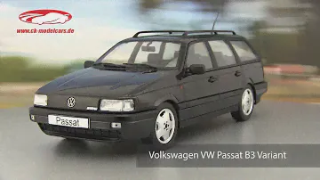 ck-modelcars-video: Volkswagen VW Passat B3 Variant Baujahr 1988 schwarz  KK Scale