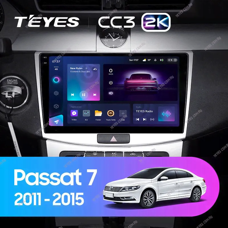 Штатная магнитола Teyes CC3 2K 360 6/128 Volkswagen Passat B6 (2005-210) \ B7 (2010-2015)