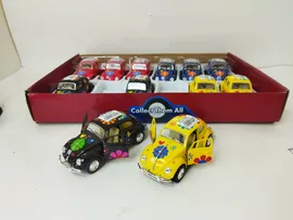 Машинка Kinsmart 1967 Volkswagen Classical Beetle w/ printing 12шт/уп КТ5057