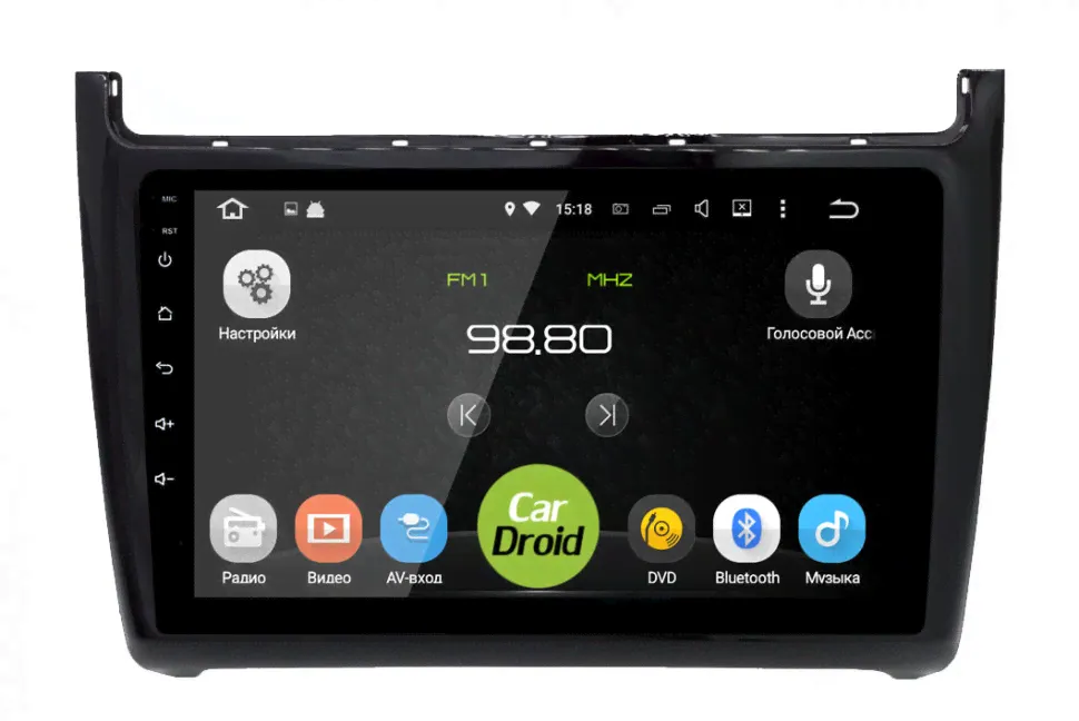 Штатная магнитола CarDroid RD-3707F для Volkswagen Polo