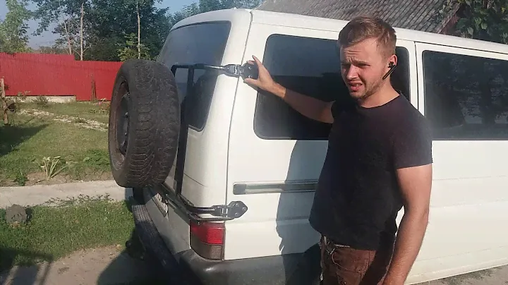 Запаска на vw transporter T 4 усилений металический бампер калитка с колесом тюнинг т 4