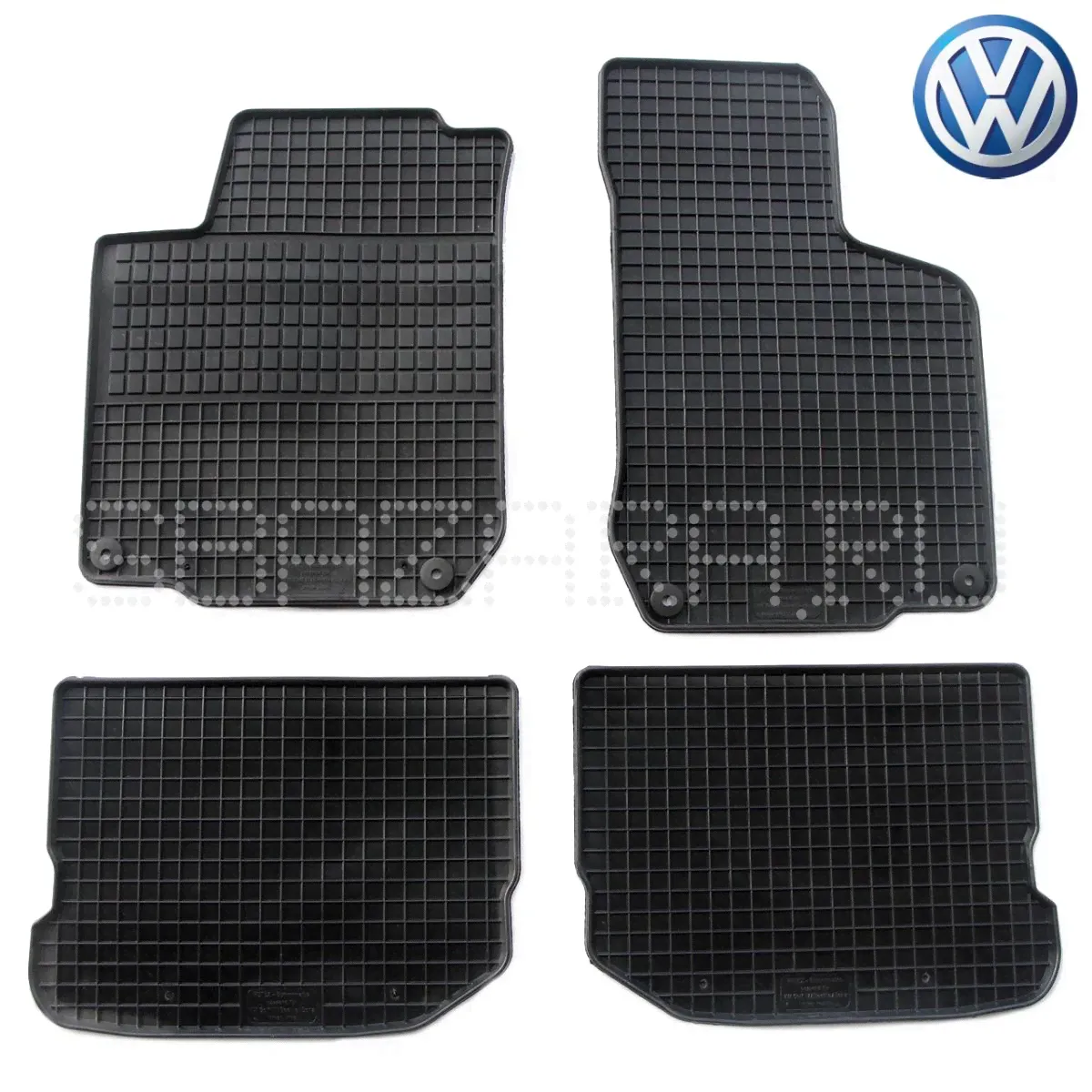 Коврики Volkswagen Bora от 1998 – 2005 в салон резиновые Petex (Германия) - 4 шт.