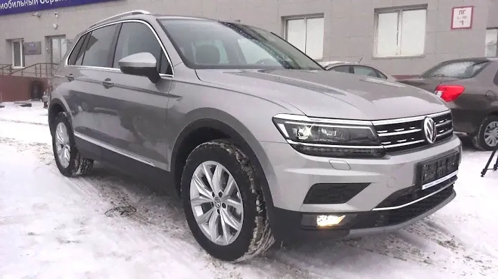 Фольксваген Тигуан 2.0 TDI DSG 4Motion Highline 2018 года выпуска. Запуск, двигатель и подробный тур.