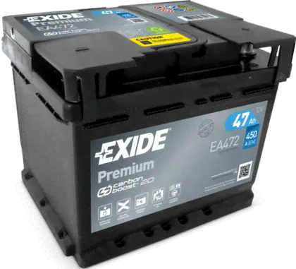 Аккумулятор Exide Premium *** для Volkswagen Corrado 1991-1995. Артикул EA472-0