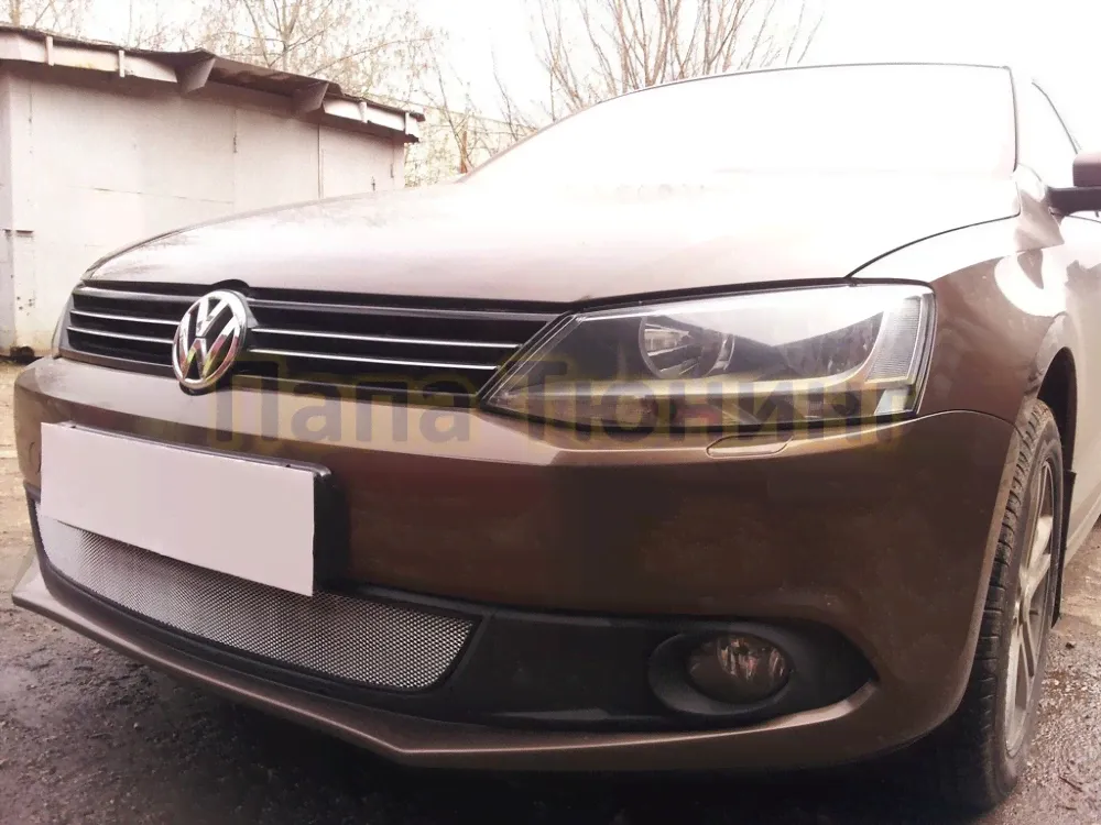 Защита радиатора Volkswagen Jetta VI 2010-2014 chrome-1