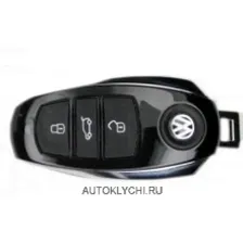 Корпус ключа VW VOLKSWAGEN Touareg 3 кнопки с логотипом (Ключи Volkswagen) (код 2546)