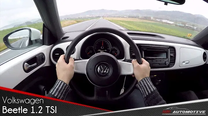 Volkswagen Beetle 1.2 TSI POV Test Drive + Acceleration 0 - 180 km/h + Top Speed