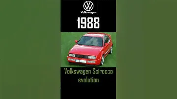 Volkswagen Scirocco Evolution 1974-2014 #cars #scirocco #carhistory #viral #vw