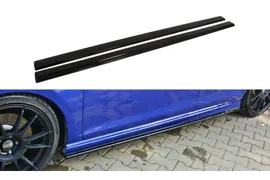 Накладки сплиттеры на пороги на Volkswagen Golf VII R