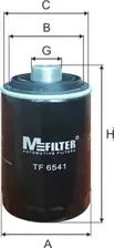 Масляный фильтр MFilter для Volkswagen Jetta V 2005-2010. Артикул TF 6541