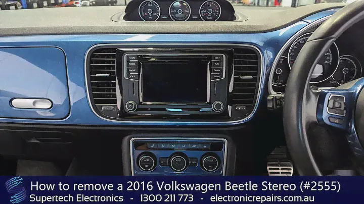 How to remove a 2016 Volkswagen Beetle Stereo (#2555)