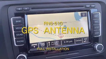 Установка антенны GPS-навигации MK6 Jetta RNS 510