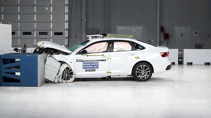 2023 Volkswagen Jetta updated moderate overlap IIHS crash test