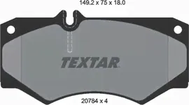 Тормозные колодки Textar Q+ передние для Volkswagen LT I 1978-1996. Артикул 2078401