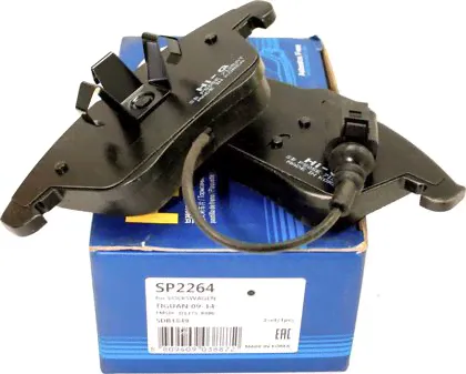 Тормозные колодки Sangsin Hi-Q передние для Volkswagen Tiguan I 2007-2018. Артикул SP2264-2