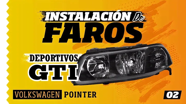 Instalación FAROS Dobles GTI VW Pointer Gol G3 Conector Blackhousing Flexible LED Strip DIY
