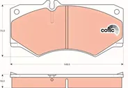 Тормозные колодки TRW COTEC передние для Volkswagen LT I 1982-1996. Артикул GDB317