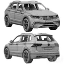 Volkswagen Tiguan 2021 - Транспорт - 3D модель