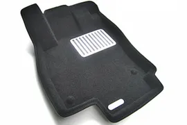 Коврики текстильные черные LUX 3D Euromat для Volkswagen Polo SD 2010-2015, Volkswagen Polo SD FL 2015-2020, Volkswagen Polo HB 2009-2014, Volkswagen Polo HB FL 2015-2020 || фольксваген поло → SKU: EM