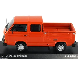 Масштабная модель Volkswagen Transporter T3 DOKA 1983 пикап с двойной кабиной оранжевый лучшая цена!