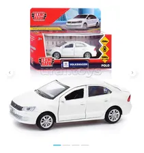 Машина "Технопарк" "Volkswagen Polo" инерционная металл белая
