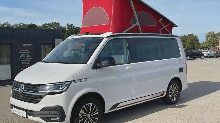 VW T6.1 California Ocean Edition Camper el. Aufstelldach Volkswagen in weiß T6