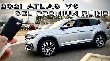 2021 VW ATLAS V6 Premium SEL R- Line  Walkaround / Visual Review