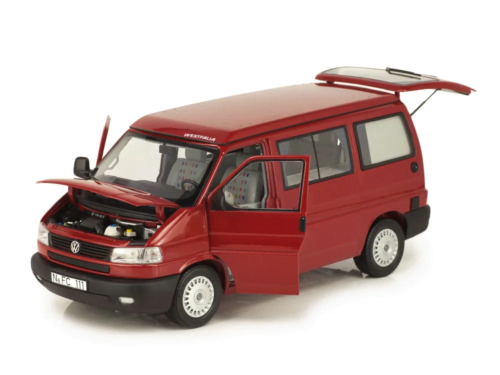 Масштабная модель Volkswagen Multivan T4b Westfalia кэмпер с подъемной крышей красный лучшая цена!