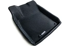 Коврики EVA (ЕВА) черные 3D Euromat (передние) для Volkswagen Caravelle (T5) 2003-2009, Volkswagen Multivan (T5) 2003-2009, Volkswagen Transporter (T5) 2003-2009, Volkswagen Caravelle (T5) FL 2010-201