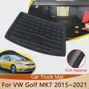 Автомобильный Коврик для заднего багажника Для Volkswagen VW Golf MK7 7 2015 ~ 2021 Вариант Аксессуаров Багажник Грузовой Лайнер Лоток Для Пола Багажника Водонепроницаемый Ковер