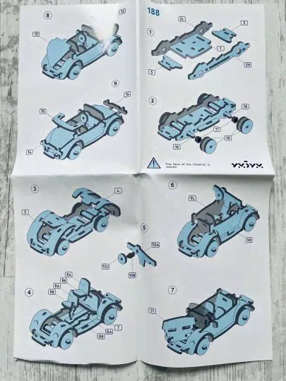 Объемный пазл. Сборная игрушка "Volkswagen Beetle" (188)-3
