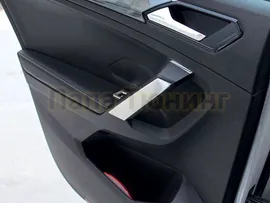 Накладки на внутренние ручки передних дверей серебристые 4 части OEM Tuning для Volkswagen Tiguan 2016-