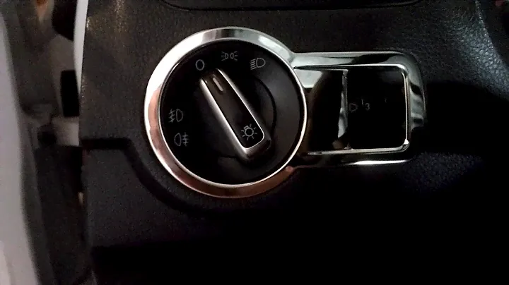 Vw поло как снять переключатель света.