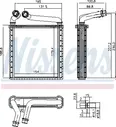 Радиатор отопителя (печки) Nissens для Volkswagen Passat B6 2005-2011. Артикул 73979