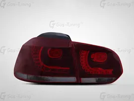 G02-0127 Тюнинг задние фонари Volkswagen Golf 6 (MK6 / VI) (2009-2014) "GOLF R Style"