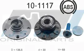Ступичный подшипник (комплект) IJS Group задний для Volkswagen Golf VI 2008-2013. Артикул 10-1117