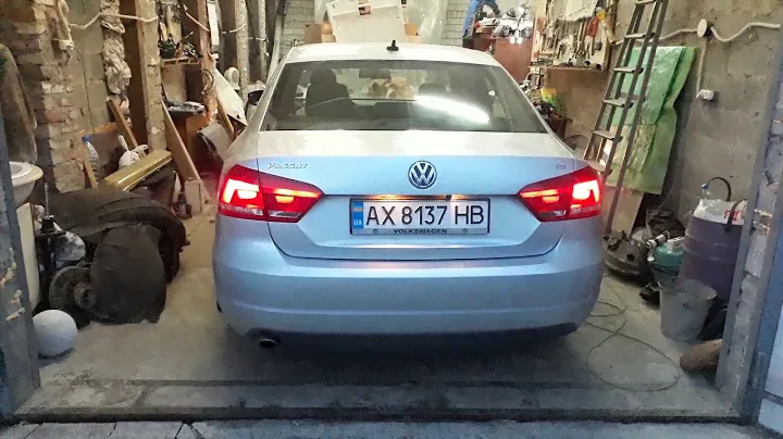 Passat B7 2012 USA переделка задних фар под сертификацию и изменение световой схемы блока ВСМ 09