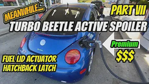 TURBO BEETLE ACTIVE СПОЙЛЕР и привод крышки топливного бака