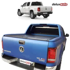 Крышка кузова для Фольцваген Амарок / Volkswagen Amarok 2010-2020 Aventura выдвижная роллета жесткая серия ROLL-C под пластиковый спойлер