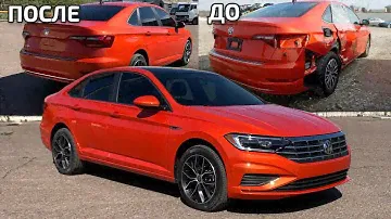VW JETTA SEL 2019 из США. Процесс ремонта и обзор авто.