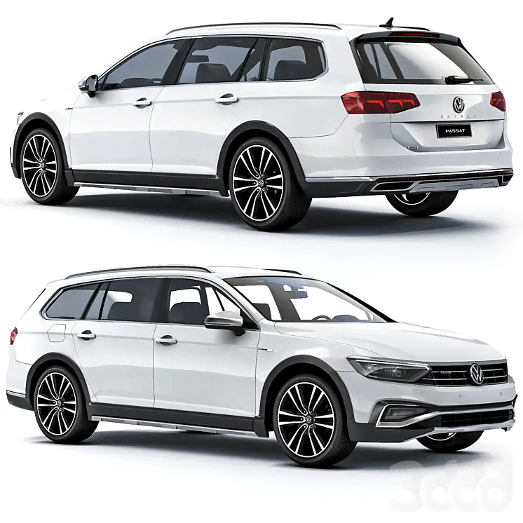 Volkswagen Passat Alltrack B8 (FL) 2020 - Транспорт - 3D модель-4
