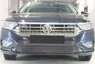 Защита радиатора Папа Тюнинг для Volkswagen Jetta 2020- black